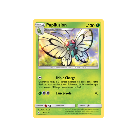 Papilusion 4/214 : Joyau Rare de l'extension Pokémon Alliance Infaillible