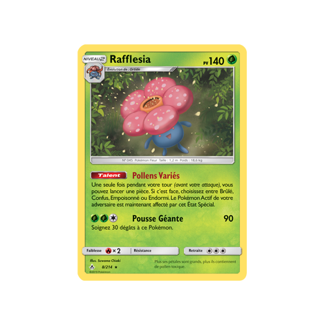 Découvrez Rafflesia, carte Holographique rare de la série Alliance Infaillible