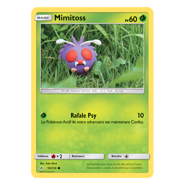 Mimitoss 10/214 : Joyau Commune de l'extension Pokémon Alliance Infaillible