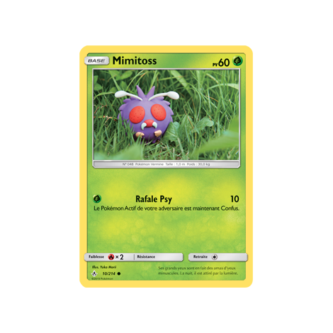 Mimitoss 10/214 : Joyau Commune de l'extension Pokémon Alliance Infaillible