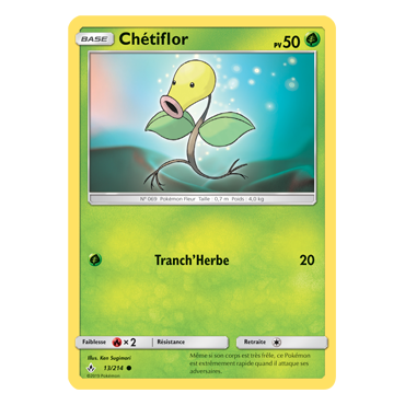 Carte Chétiflor - Commune de Pokémon Alliance Infaillible 13/214