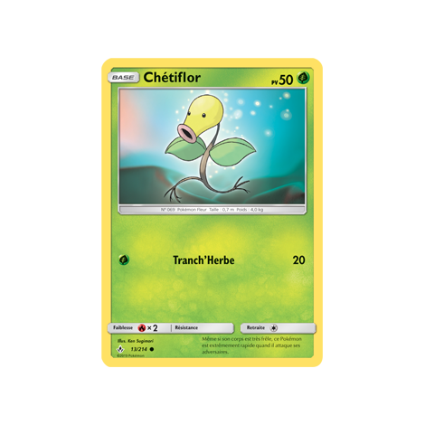 Carte Chétiflor - Commune de Pokémon Alliance Infaillible 13/214