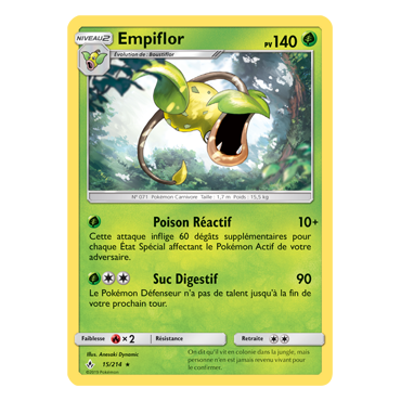 Carte Empiflor - Rare de Pokémon Alliance Infaillible 15/214