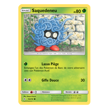 Carte Saquedeneu - Commune de Pokémon Alliance Infaillible 16/214