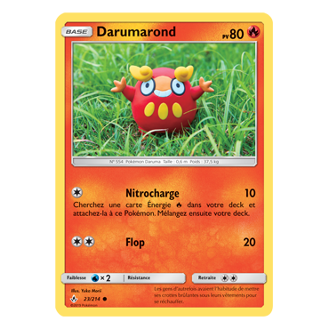 Carte Darumarond - Commune de Pokémon Alliance Infaillible 23/214