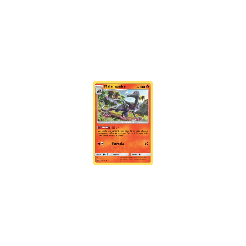 Malamandre 31/214 : Joyau Rare de l'extension Pokémon Alliance Infaillible