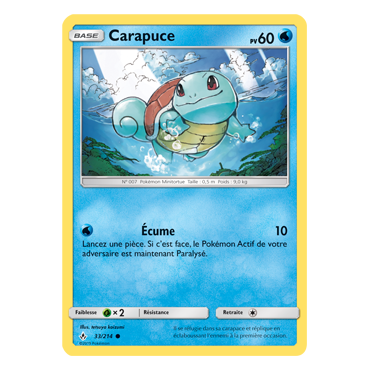 Carapuce 33/214 : Joyau Commune de l'extension Pokémon Alliance Infaillible