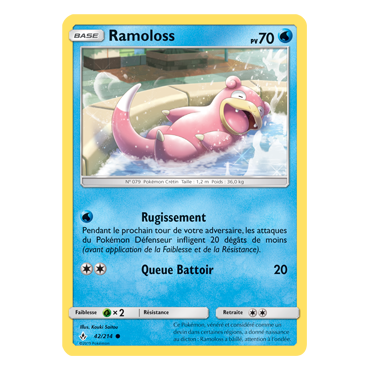 Ramoloss 42/214 : Joyau Commune de l'extension Pokémon Alliance Infaillible