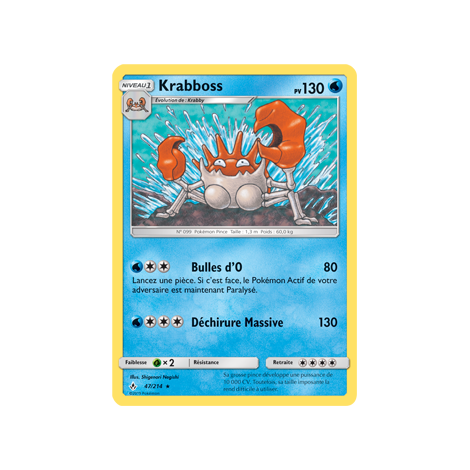 Krabboss 47/214 : Joyau Rare de l'extension Pokémon Alliance Infaillible