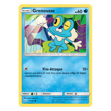 Grenousse 51/214 : Joyau Commune de l'extension Pokémon Alliance Infaillible