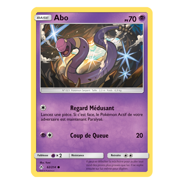 Carte Abo - Commune de Pokémon Alliance Infaillible 62/214