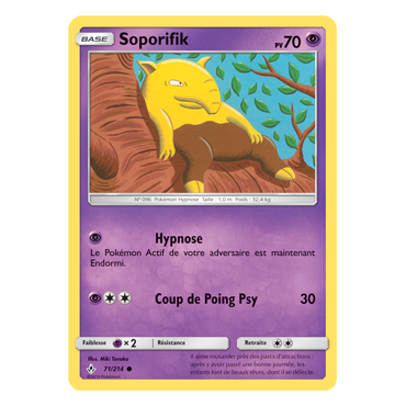 Carte Soporifik - Commune de Pokémon Alliance Infaillible 71/214