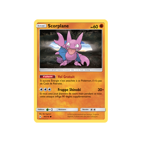 Carte Scorplane - Commune de Pokémon Alliance Infaillible 98/214