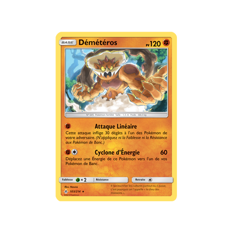 Carte Démétéros - Holographique rare de Pokémon Alliance Infaillible 103/214