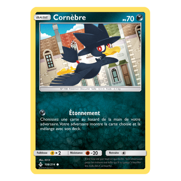 Cornèbre 108/214 : Joyau Commune de l'extension Pokémon Alliance Infaillible