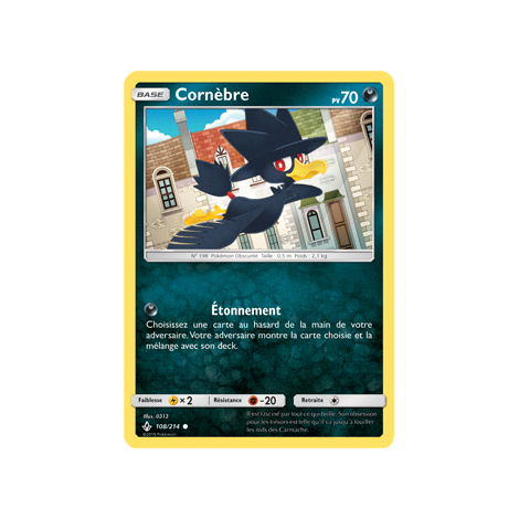 Cornèbre 108/214 : Joyau Commune de l'extension Pokémon Alliance Infaillible