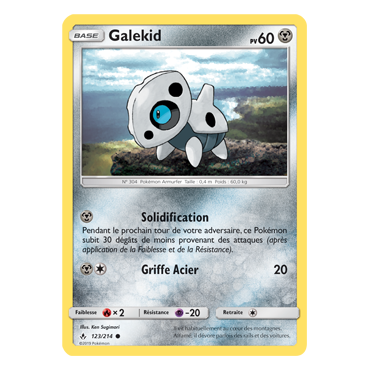Galekid 123/214 : Joyau Commune de l'extension Pokémon Alliance Infaillible