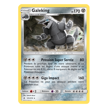 Galeking 125/214 : Joyau Rare de l'extension Pokémon Alliance Infaillible