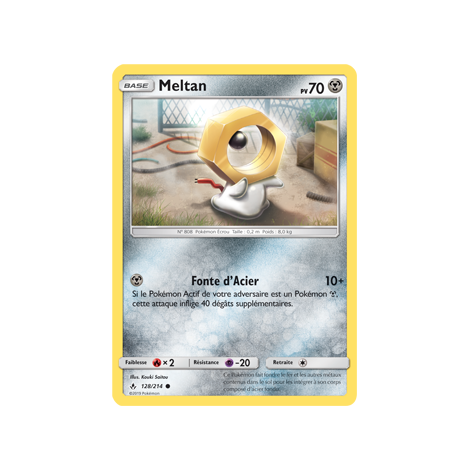 Carte Meltan - Commune de Pokémon Alliance Infaillible 128/214