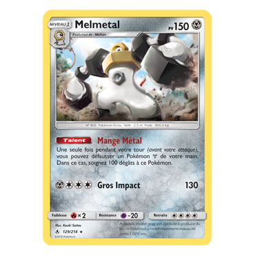 Découvrez Melmetal, carte Holographique rare de la série Alliance Infaillible