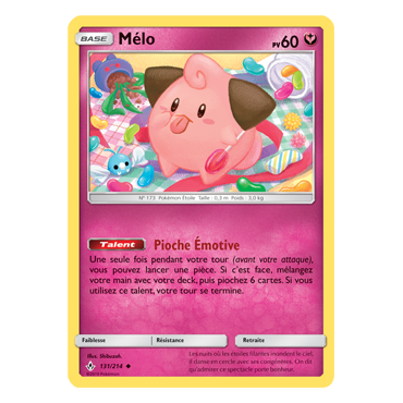 Carte Mélo - Peu commune de Pokémon Alliance Infaillible 131/214