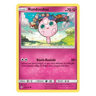 Carte Rondoudou - Commune de Pokémon Alliance Infaillible 134/214