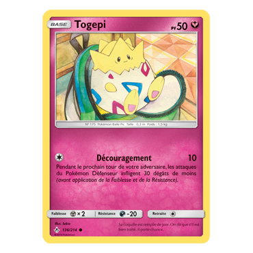 Découvrez Togepi, carte Commune de la série Alliance Infaillible