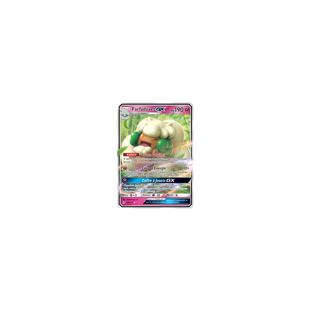 Farfaduvet 140/214 : Joyau Holographique rare GX de l'extension Pokémon Alliance Infaillible