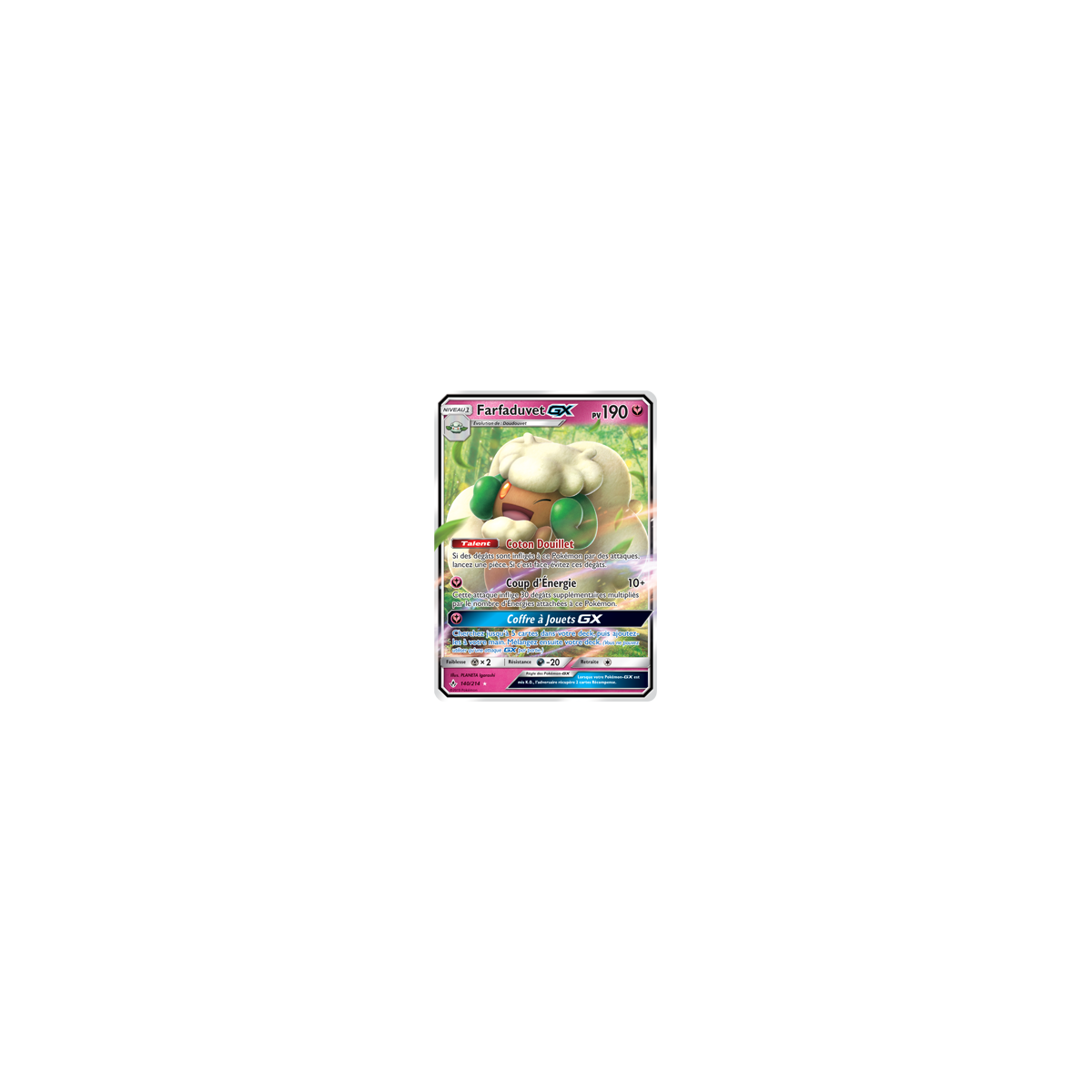 Farfaduvet 140/214 : Joyau Holographique rare GX de l'extension Pokémon Alliance Infaillible