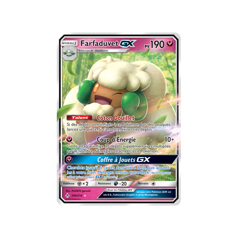 Farfaduvet 140/214 : Joyau Holographique rare GX de l'extension Pokémon Alliance Infaillible