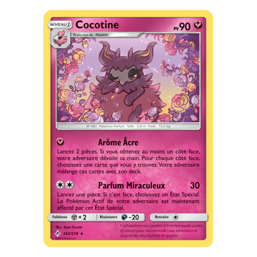 Découvrez Cocotine, carte Rare de la série Alliance Infaillible