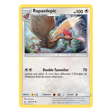 Carte Rapasdepic - Peu commune de Pokémon Alliance Infaillible 146/214