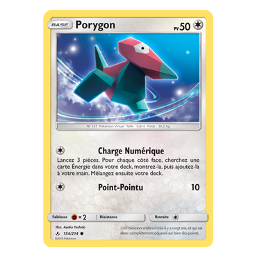 Découvrez Porygon, carte Commune de la série Alliance Infaillible