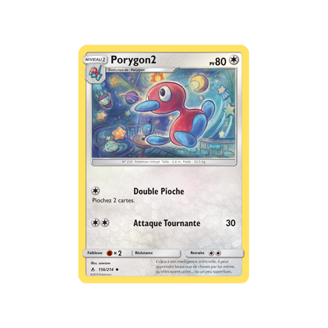 Découvrez Porygon2, carte Peu commune de la série Alliance Infaillible