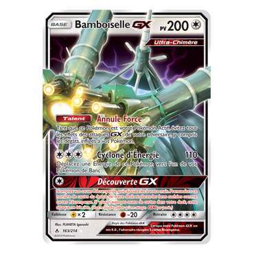 Bamboiselle 163/214 : Joyau Holographique rare GX de l'extension Pokémon Alliance Infaillible