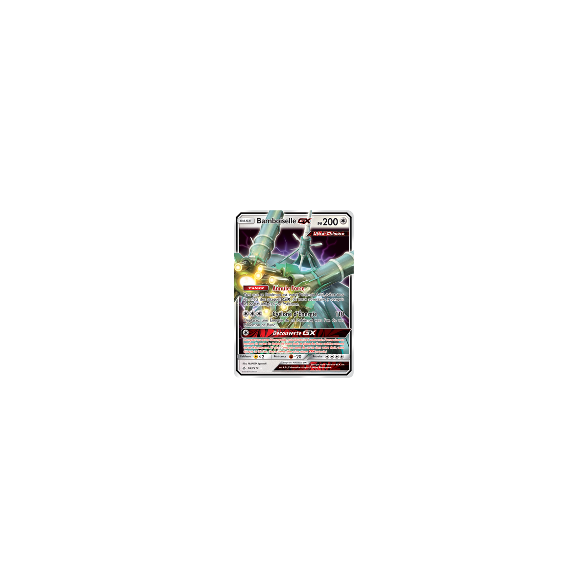 Bamboiselle 163/214 : Joyau Holographique rare GX de l'extension Pokémon Alliance Infaillible