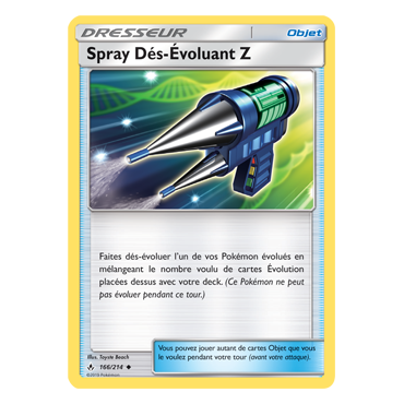 Découvrez Spray Dés-Évoluant Z, carte Peu commune de la série Alliance Infaillible