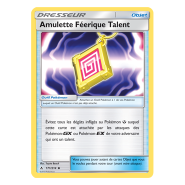 Carte Amulette Féerique Talent - Peu commune de Pokémon Alliance Infaillible 171/214