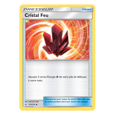 Découvrez Cristal Feu, carte Peu commune de la série Alliance Infaillible