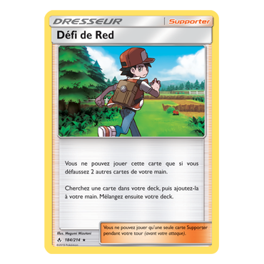 Découvrez Défi de Red, carte Holographique rare de la série Alliance Infaillible