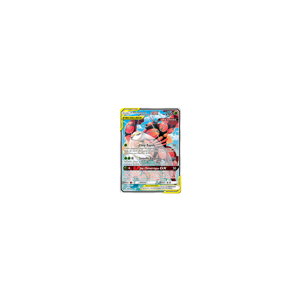 Cancrelove et Mouscoto 192/214 : Joyau Ultra rare de l'extension Pokémon Alliance Infaillible