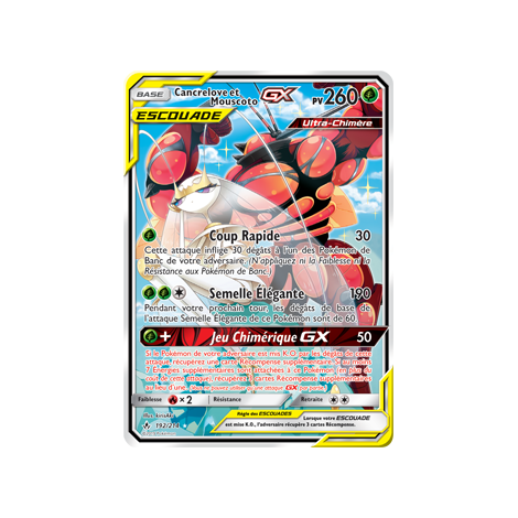 Cancrelove et Mouscoto 192/214 : Joyau Ultra rare de l'extension Pokémon Alliance Infaillible