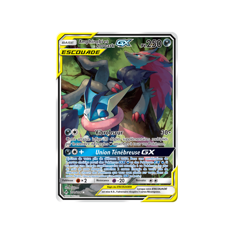 Découvrez Amphinobi et Zoroark, carte Ultra rare de la série Alliance Infaillible