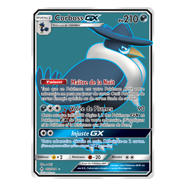 Carte Corboss - Ultra rare de Pokémon Alliance Infaillible 202/214