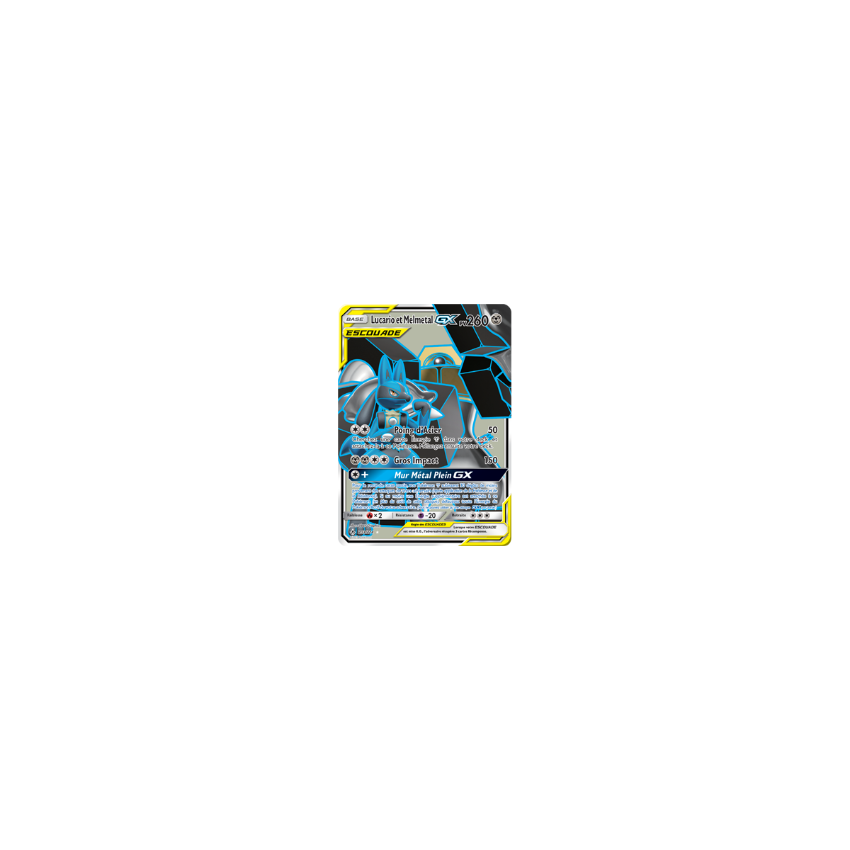 Carte Lucario et Melmetal - Ultra rare de Pokémon Alliance Infaillible 203/214