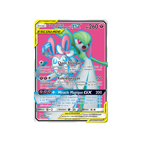 Gardevoir et Nymphali 204/214 : Joyau Ultra rare de l'extension Pokémon Alliance Infaillible