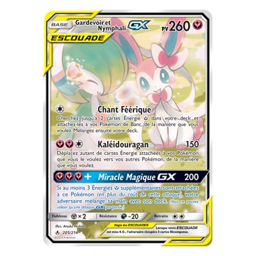 Gardevoir et Nymphali 205/214 : Joyau Ultra rare de l'extension Pokémon Alliance Infaillible