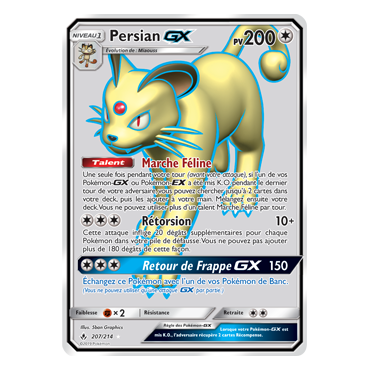 Persian 207/214 : Joyau Ultra rare de l'extension Pokémon Alliance Infaillible