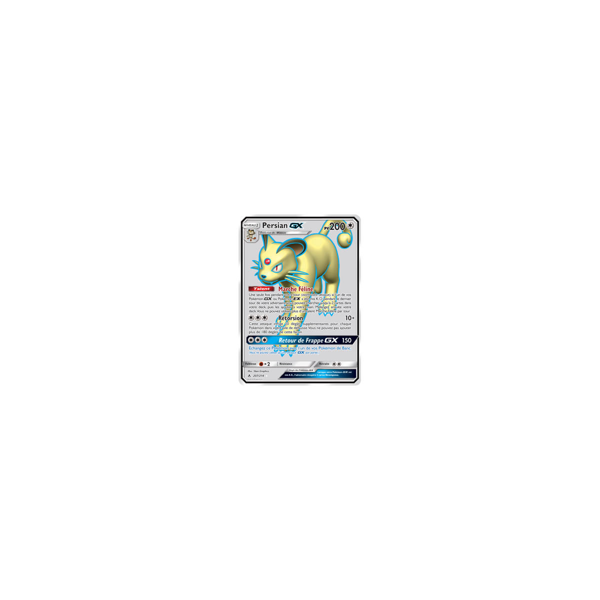 Persian 207/214 : Joyau Ultra rare de l'extension Pokémon Alliance Infaillible