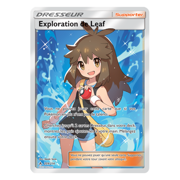 Carte Exploration de Leaf - Ultra rare de Pokémon Alliance Infaillible 209/214